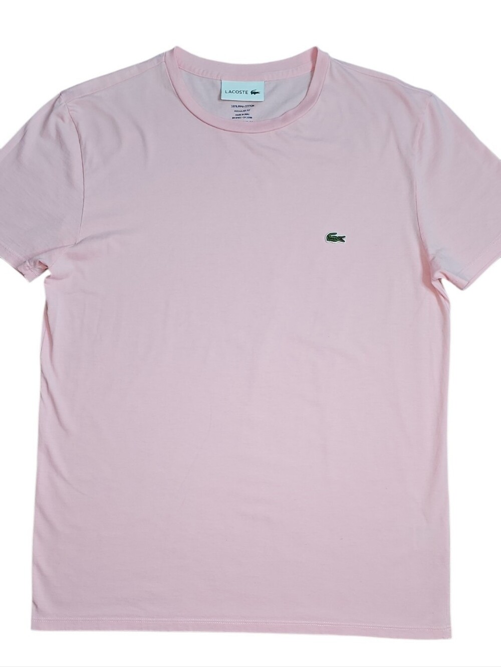 🐊Lacoste Light Pink Shortsleeve T-Shirt. Women's Size: Medium. Regular Fit. - Picture 3 of 12